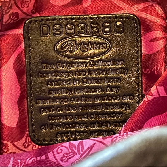 Brighton Valencia Pewter and Black Floral Embroidered Bag - Picture 9 of 16